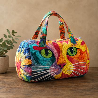 Quilted Cat Design Travel Bag