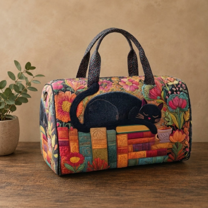 Quilted Cat Design Travel Bag